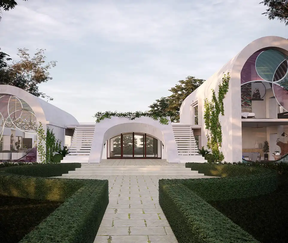 Luxury designer villas